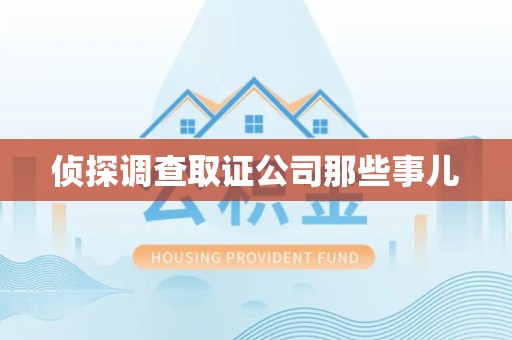 宁化侦探调查取证公司那些事儿