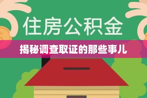 宁化揭秘调查取证的那些事儿