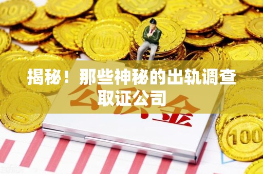 宁化揭秘！那些神秘的出轨调查取证公司
