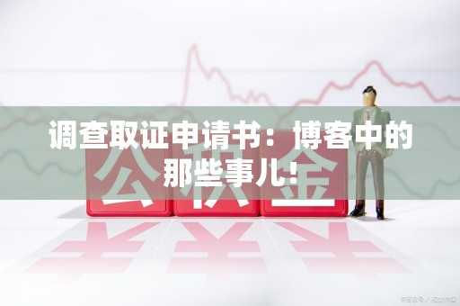 宁化调查取证申请书：博客中的那些事儿！