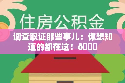 宁化调查取证那些事儿：你想知道的都在这！😎