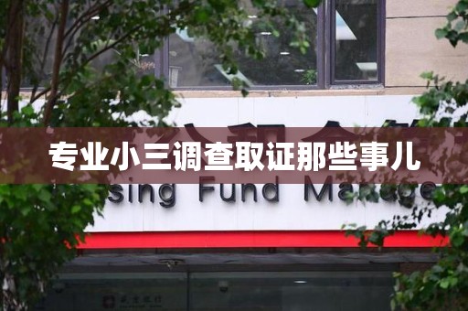 宁化专业小三调查取证那些事儿