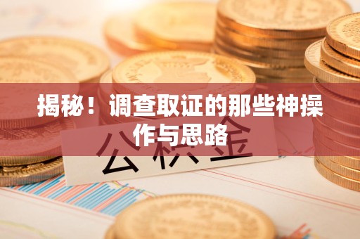 宁化揭秘！调查取证的那些神操作与思路
