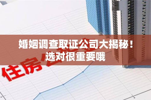 宁化婚姻调查取证公司大揭秘！选对很重要哦